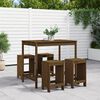 vidaXL Garden Bar Set Honey brown Solid pine wood Medium Durable