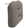 vidaXL Headboard Cushion Taupe 100% polyester 35.4 in Headboard Cushion