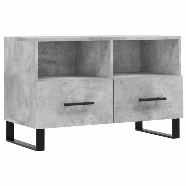 vidaXL TV Cabinet Concrete Grey Engineered Wood Medium TV Cabinet