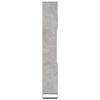 vidaXL Bathroom Cabinet Concrete Grey Engineered Wood, Iron Tall