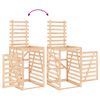 vidaXL Wheelie Bin Storage 33.1x35.4x50.6" Solid Wood Pine
