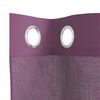 vidaXL Voile Curtains with Grommets 2 pcs Purple 55.1x68.9"