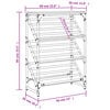 vidaXL Shoe Rack Grey Sonoma Engineered Wood Medium Shoe Rack
