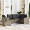 vidaXL Garden Sofa Set Grey