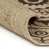 vidaXL Area Rug Natural and dark brown Jute 59.1 in Durable Area Rug