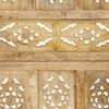vidaXL Hand carved 4-Panel Room Divider 63"x65" Solid Mango Wood