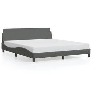 vidaXL Bed Frame Dark Gray