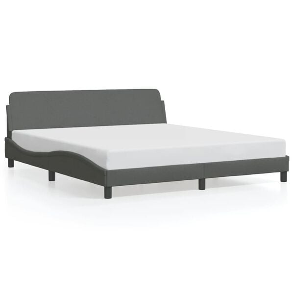 vidaXL Bed Frame Dark Gray