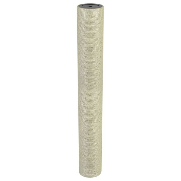 vidaXL Cat Scratching Post Beige Natural sisal, particle board Standard