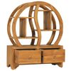 vidaXL Cabinet With Yin Yang Shelf Teak Wood Natural