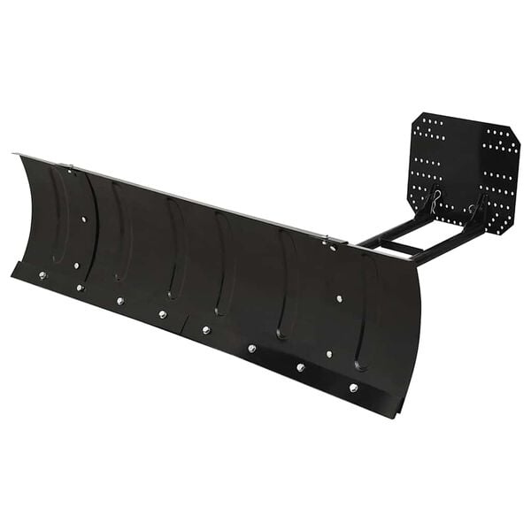 vidaXL Snow Plow Black Powder-coated Steel 59.1 x 15.0 in