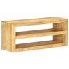 vidaXL TV Stand Natural Mango Wood Solid Mango Wood