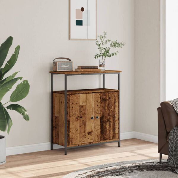 vidaXL Sideboard Old wood Engineered wood, steel Adjustable Feet