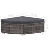 vidaXL Rattan Sofa Set Grey and Dark Grey PE Rattan and Powder-Coated Steel