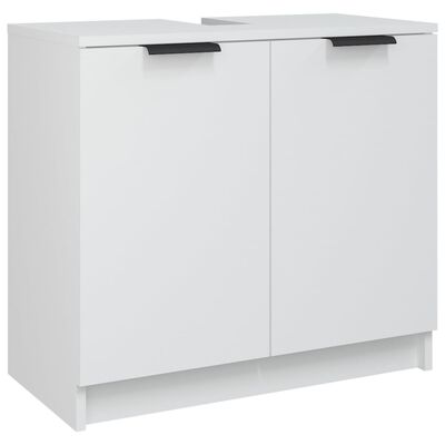 vidaXL Bathroom Cabinet White 25.4"x13.2"x23.2" Engineered Wood