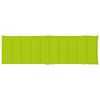 vidaXL Sun Lounger Bright green (cushion) Solid Acacia wood Standard