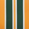 vidaXL Retractable Awning Green and Yellow 157.48 x 118.11 in