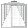 vidaXL Chicken Cage Anthracite Galvanized Steel Large Durable