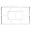 vidaXL Wall Shelf White Engineered wood Medium Wall Shelf Rectangular