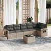 vidaXL Garden Sofa Set Light Gray, Dark Gray