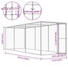 vidaXL Cat Cage 14.8&lsquo;x4.9&lsquo;x4.9&lsquo; Galvanized Steel