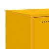vidaXL Highboard Mustard Yellow Steel Medium Highboard Rectangular