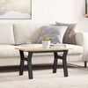 vidaXL Coffee Table Leg Black Powder-coated steel Medium Durable
