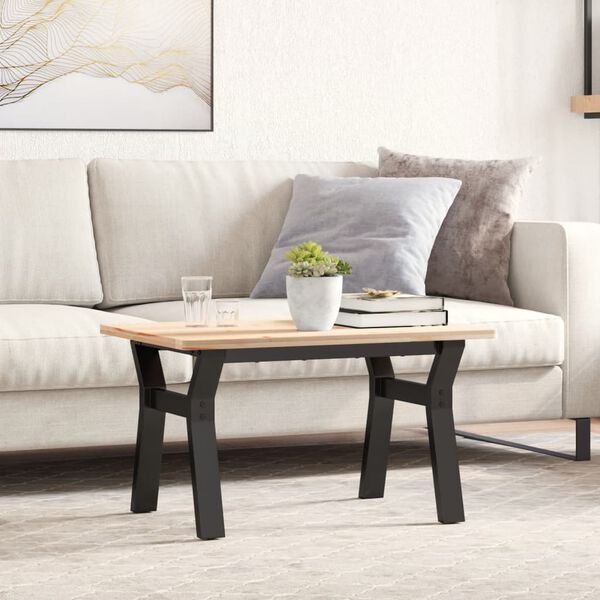 vidaXL Coffee Table Leg Black Powder-coated steel Medium Durable