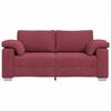 vidaXL Sofa Wine Red 70.87 x 30.31 x 32.28 in Fabric