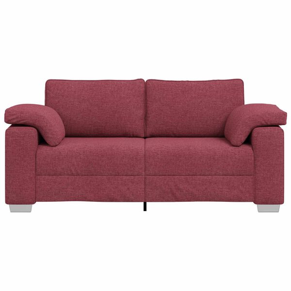vidaXL Sofa Wine Red 70.87 x 30.31 x 32.28 in Fabric
