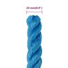 vidaXL Work Rope Blue 0.94 " 82.0 ' Polypropylene