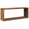 vidaXL Wall Cube Shelf Set of 2 Old Wood Engineered Wood