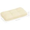 vidaXL Sofa Cushion Set of 7 Cream 100% polyester