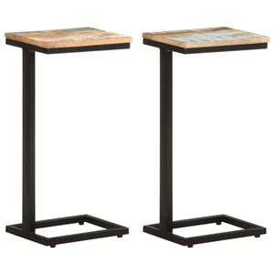 vidaXL Side Table Set of 2 Mixed Color