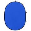 vidaXL 2 in 1 Oval Studio Background Screen Green and Blue 78.7x59.1"