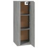 vidaXL Wall Mounted TV Cabinet Grey sonoma Engineered wood Medium
