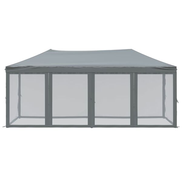 vidaXL Folding Party Tent with Sidewalls Anthracite 9.8'x19.7'