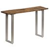 vidaXL Console Table Reclaimed Wood Brown, Silver Reclaimed Wood and Steel