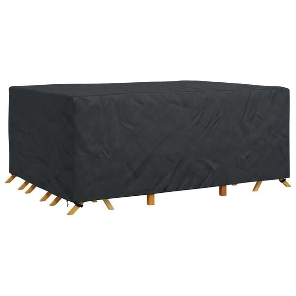 vidaXL Furniture Cover Plain Black 110.24 x 80.32 x 41.73 in 420D