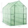 vidaXL Greenhouse Transparent Green Powder-Coated Steel Compact Durable