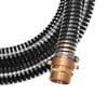 vidaXL Suction Hose Black Plastic and Brass 23 feet long Durable