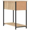 vidaXL Bedside Cabinet Sonoma Oak Engineered wood Compact