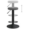 vidaXL Bar Stool Set of 2 Dark Gray