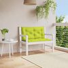 vidaXL Garden Bench Cushion Set of 2 Bright green