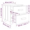 vidaXL Bedside Cabinet White Solid pinewood, MDF Bedside Cabinet