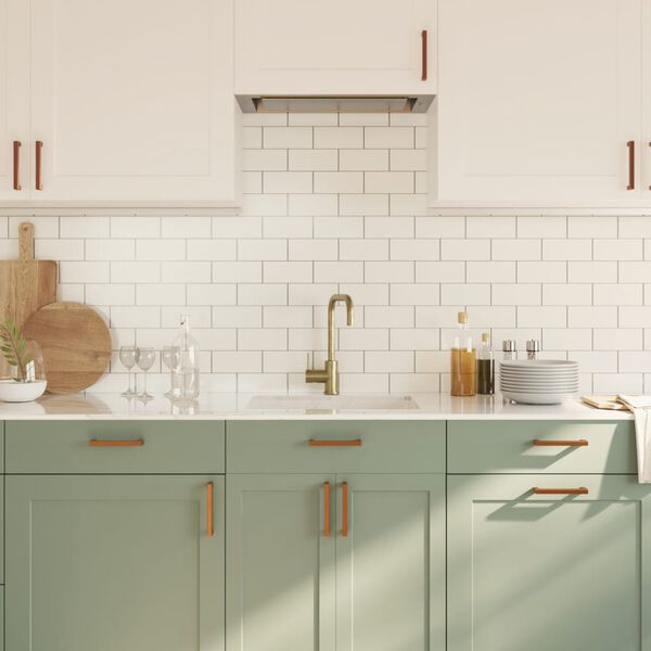 vidaXL Cabinet Handle Set of 20 Bronze Stainless steel 5.5 in Durable