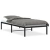 vidaXL Bed Frame Black Steel Twin Bed Frame Rectangular Modern