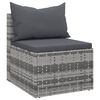 vidaXL Garden Sofa Set Grey