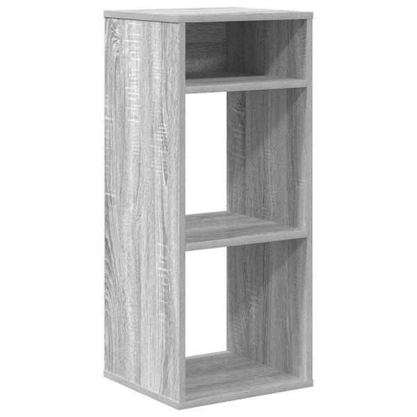 vidaXL Book Cabinet Grey Sonoma Engineered wood Storage Book Cabinet