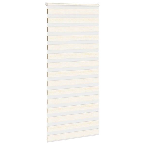 vidaXL Zebra Blind Marble beige 100% Polyester, Aluminum 41.3 in x 78.7 in